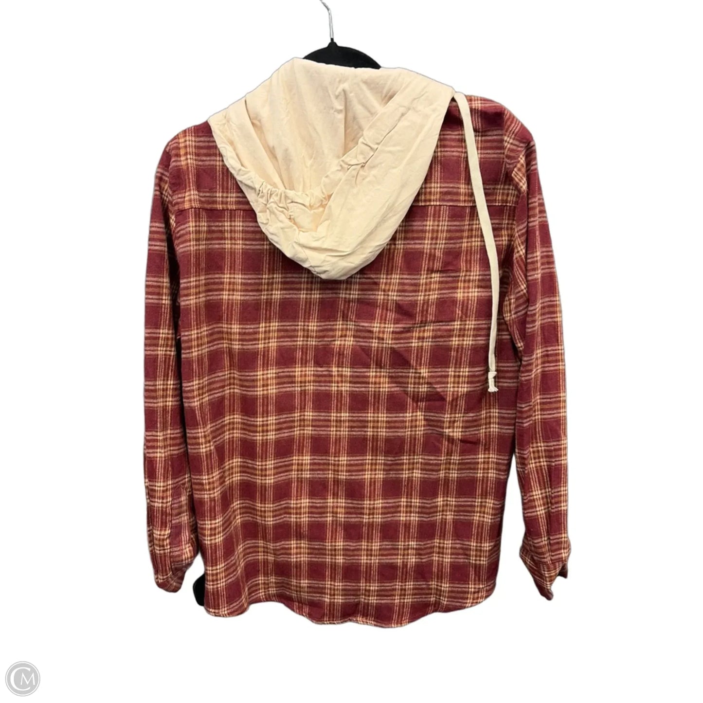 Top Long Sleeve By Clothes Mentor In Plaid Pattern, Size: S