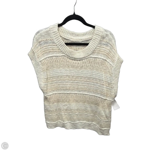 Sweater Short Sleeve By By Together In Cream, Size: S