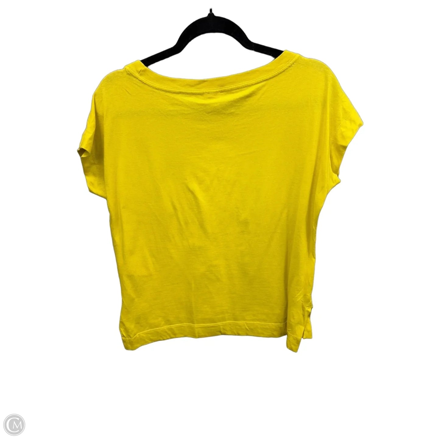 Top Short Sleeve By Anthropologie In Yellow, Size: Xs