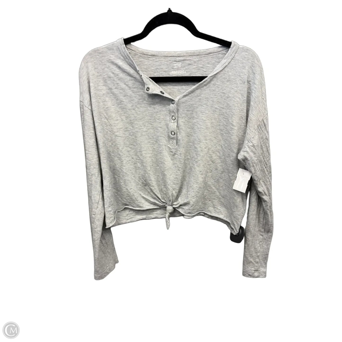 Top Long Sleeve By Aerie In Grey, Size: Xs