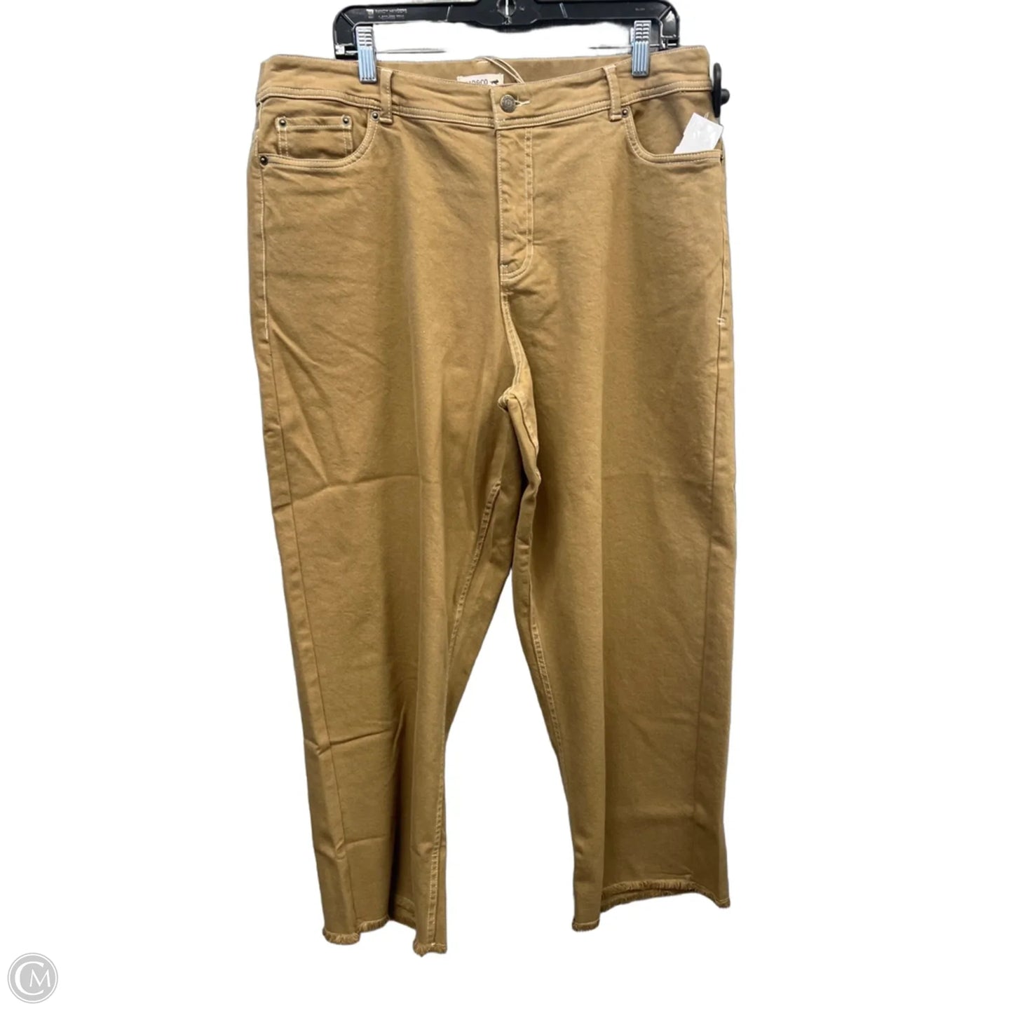 Jeans Straight By Toad & Co In Beige, Size: 18