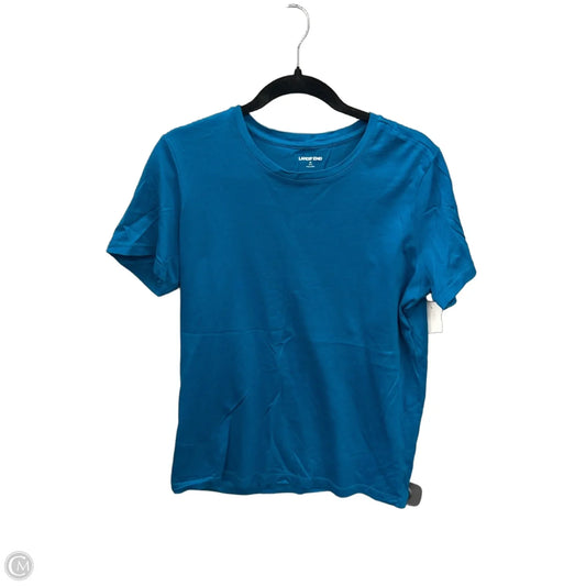 Top Short Sleeve Basic By Lands End In Teal, Size: M