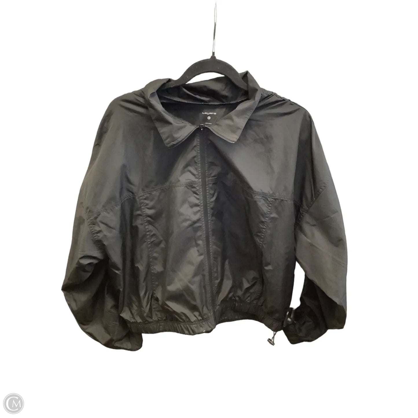 Athletic Jacket By Layer 8 In Black, Size: L