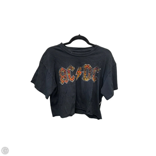 Top Short Sleeve By Clothes Mentor In Black, Size: L