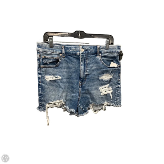 Shorts By American Eagle In Blue Denim, Size: 14