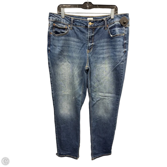 Jeans Skinny By Time And Tru In Blue Denim, Size: 18