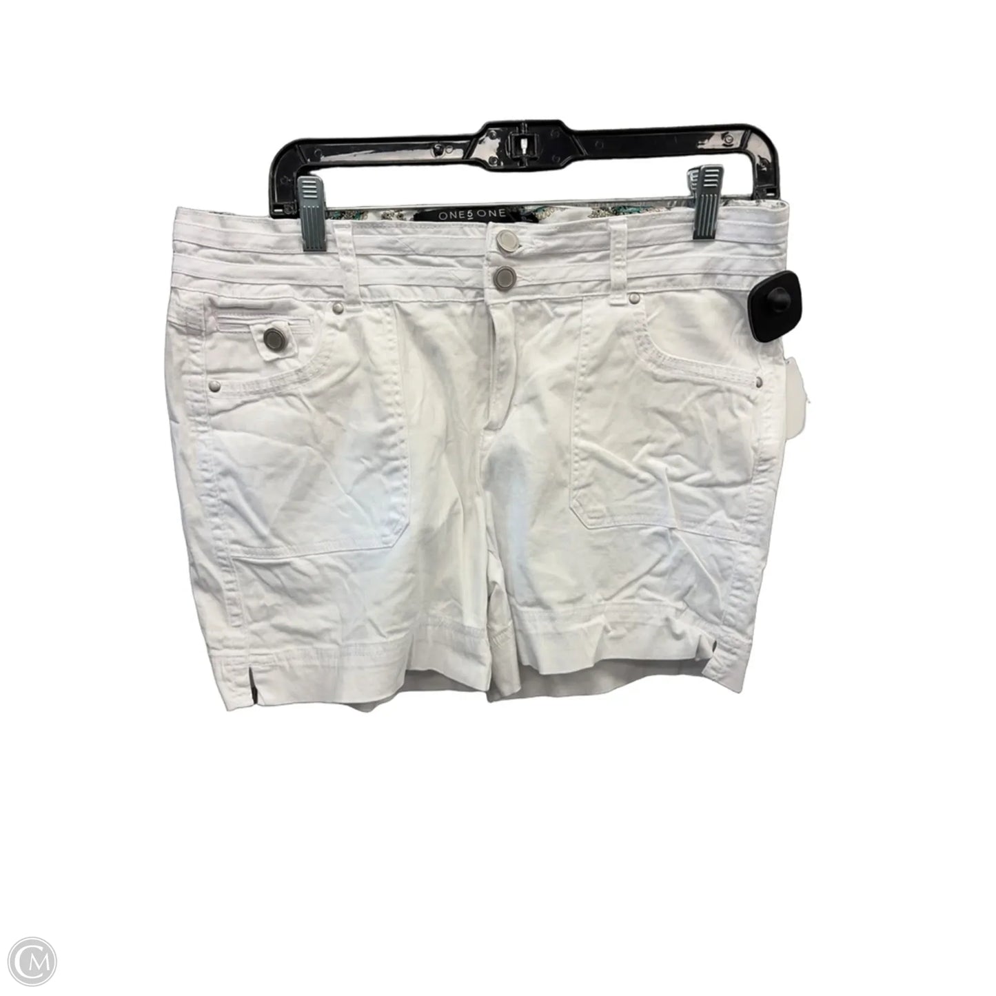 Shorts By One 5 One In White, Size: 10