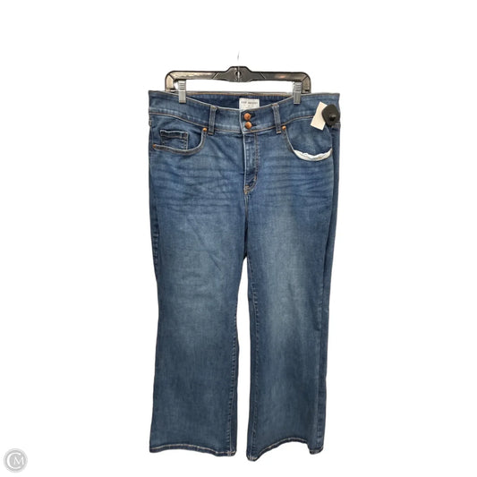 Jeans Wide Leg By Lane Bryant In Blue Denim, Size: 18