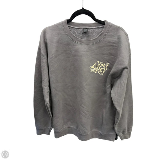 Sweatshirt Crewneck By Clothes Mentor In Grey, Size: L
