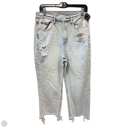 Jeans Boyfriend By American Eagle In Blue Denim, Size: 12
