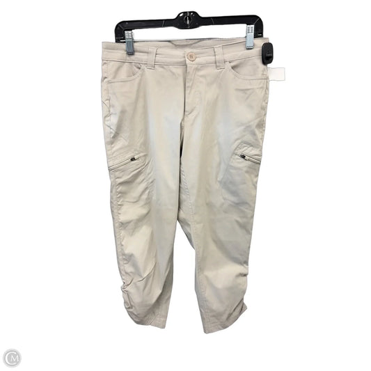 Athletic Capris By Eddie Bauer In Beige, Size: M