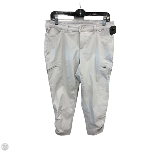 Athletic Capris By Eddie Bauer In Grey, Size: M