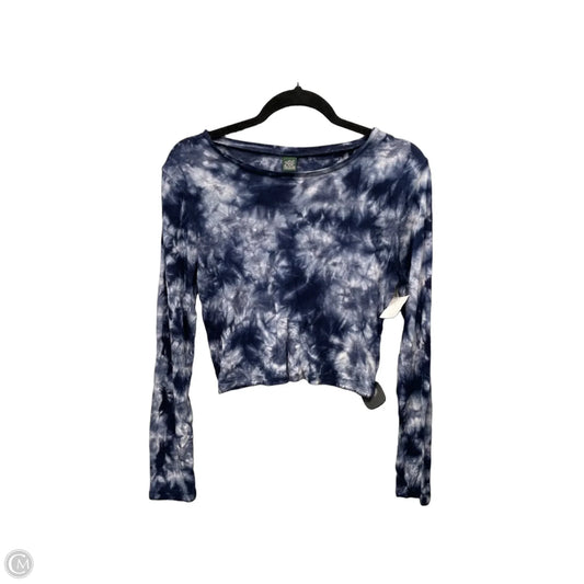 Top Long Sleeve Basic By Wild Fable In Tie Dye Print, Size: L