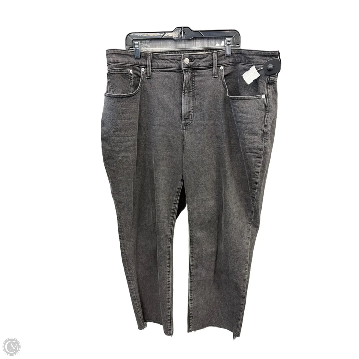 Jeans Straight By Madewell In Black Denim, Size: 20