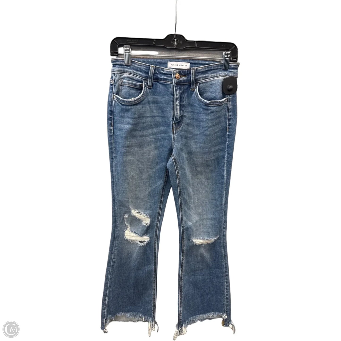Jeans Straight By Flying Monkey In Blue Denim, Size: 4