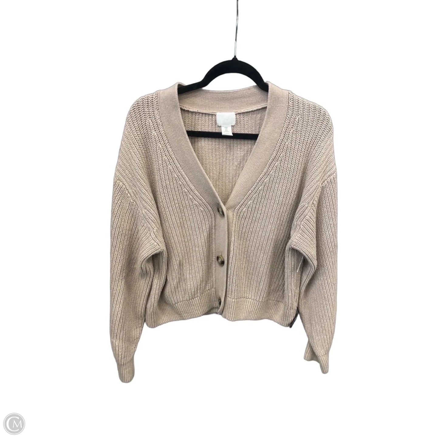 Sweater Cardigan By H&m In Brown, Size: M