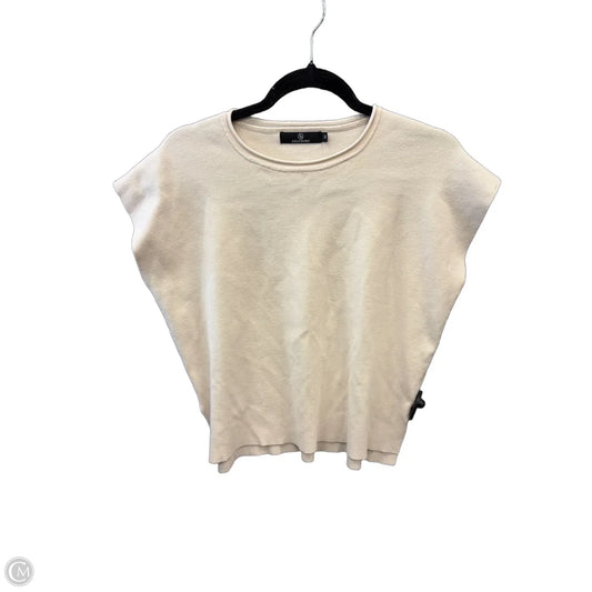 Sweater Short Sleeve By Lillusory In Cream, Size: M