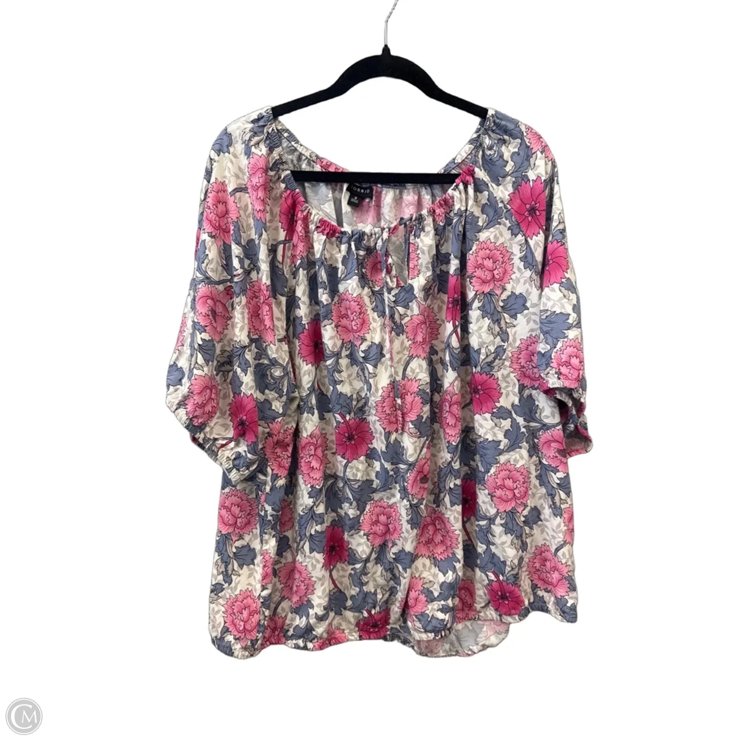 Top Short Sleeve By Torrid In Floral Print, Size: 3x
