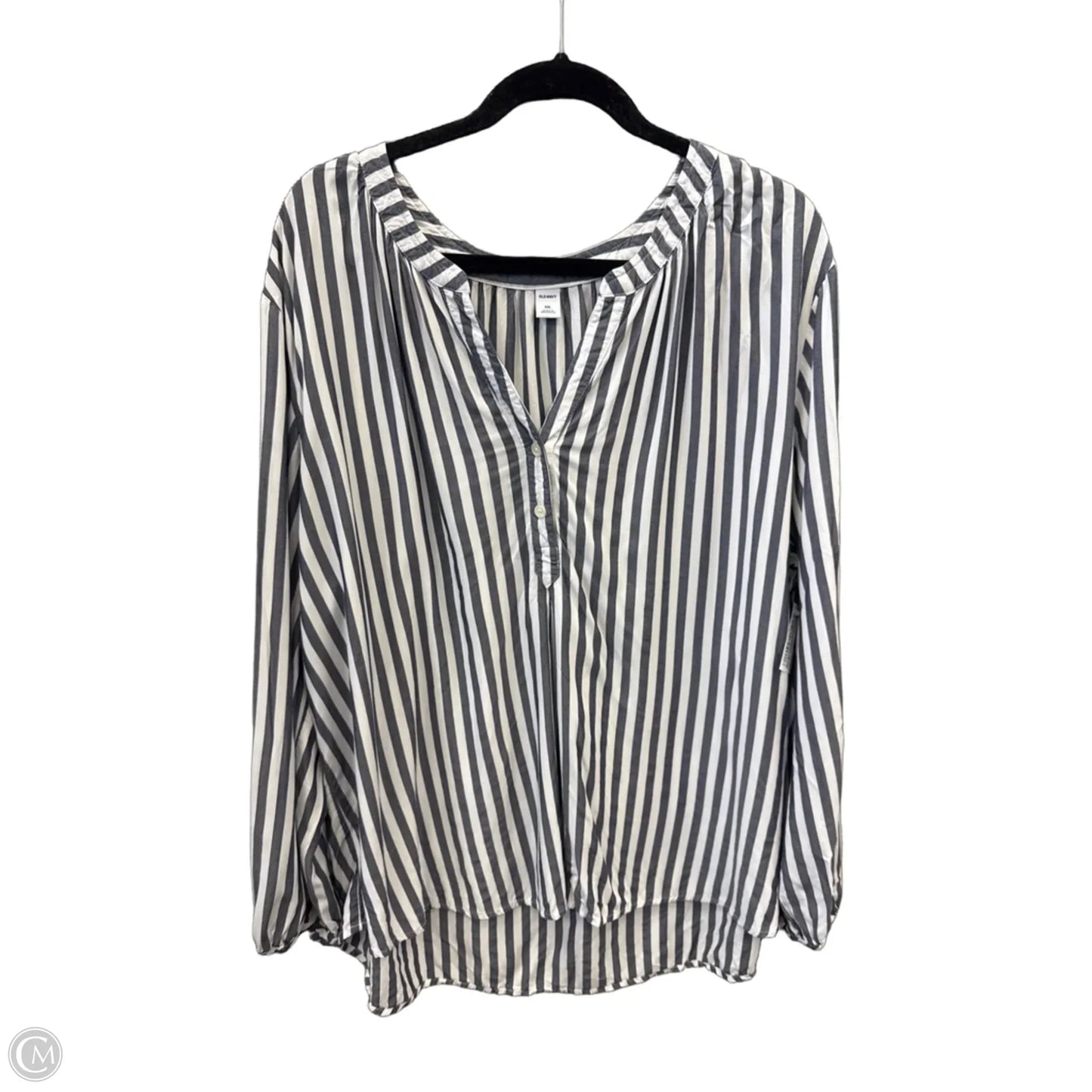 Top Long Sleeve By Old Navy In Striped Pattern, Size: Xxl