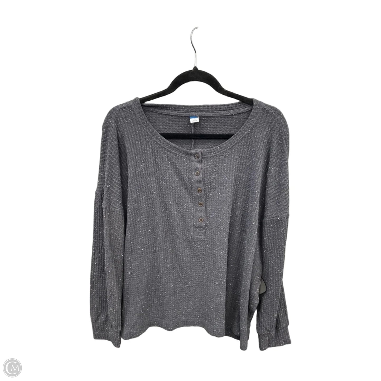 Top Long Sleeve By Old Navy In Grey, Size: L