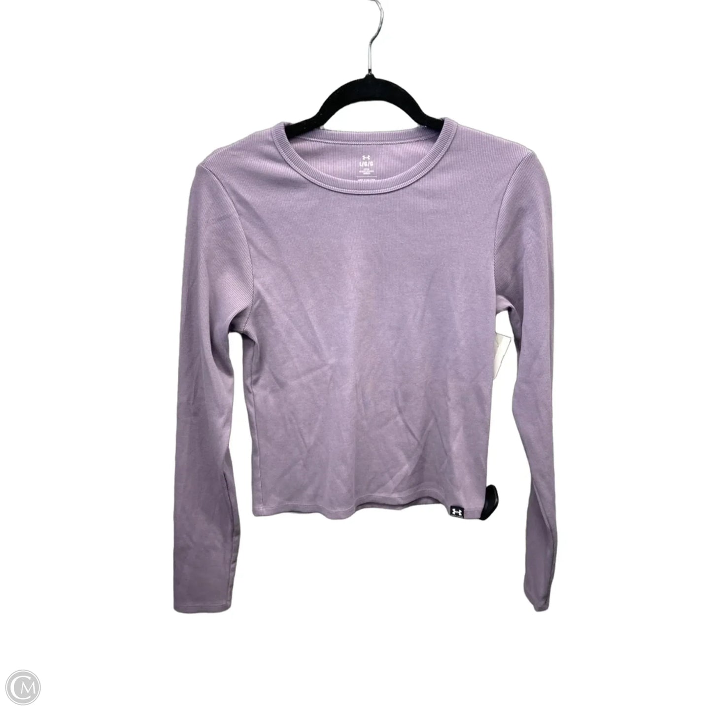 Top Long Sleeve By Under Armour In Purple, Size: L