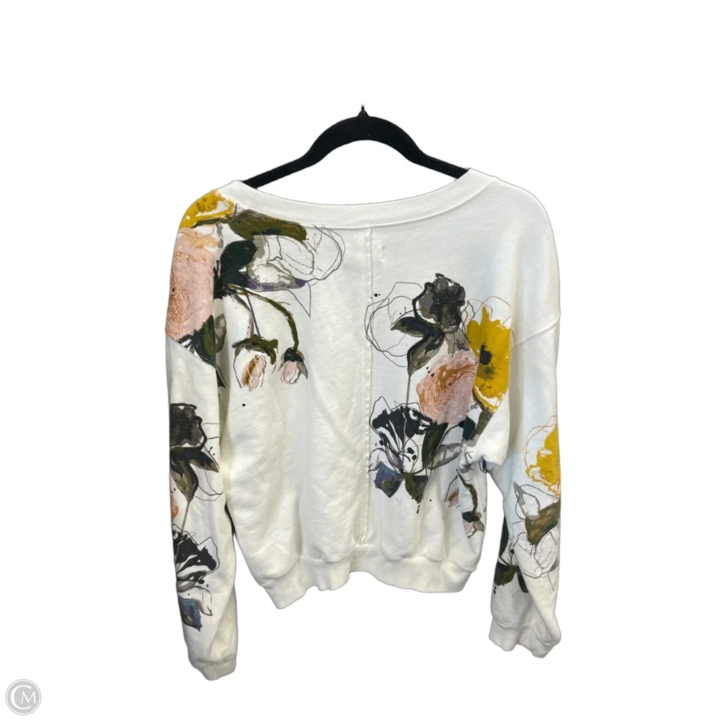 Sweatshirt Crewneck By Pilcro In Cream, Size: S