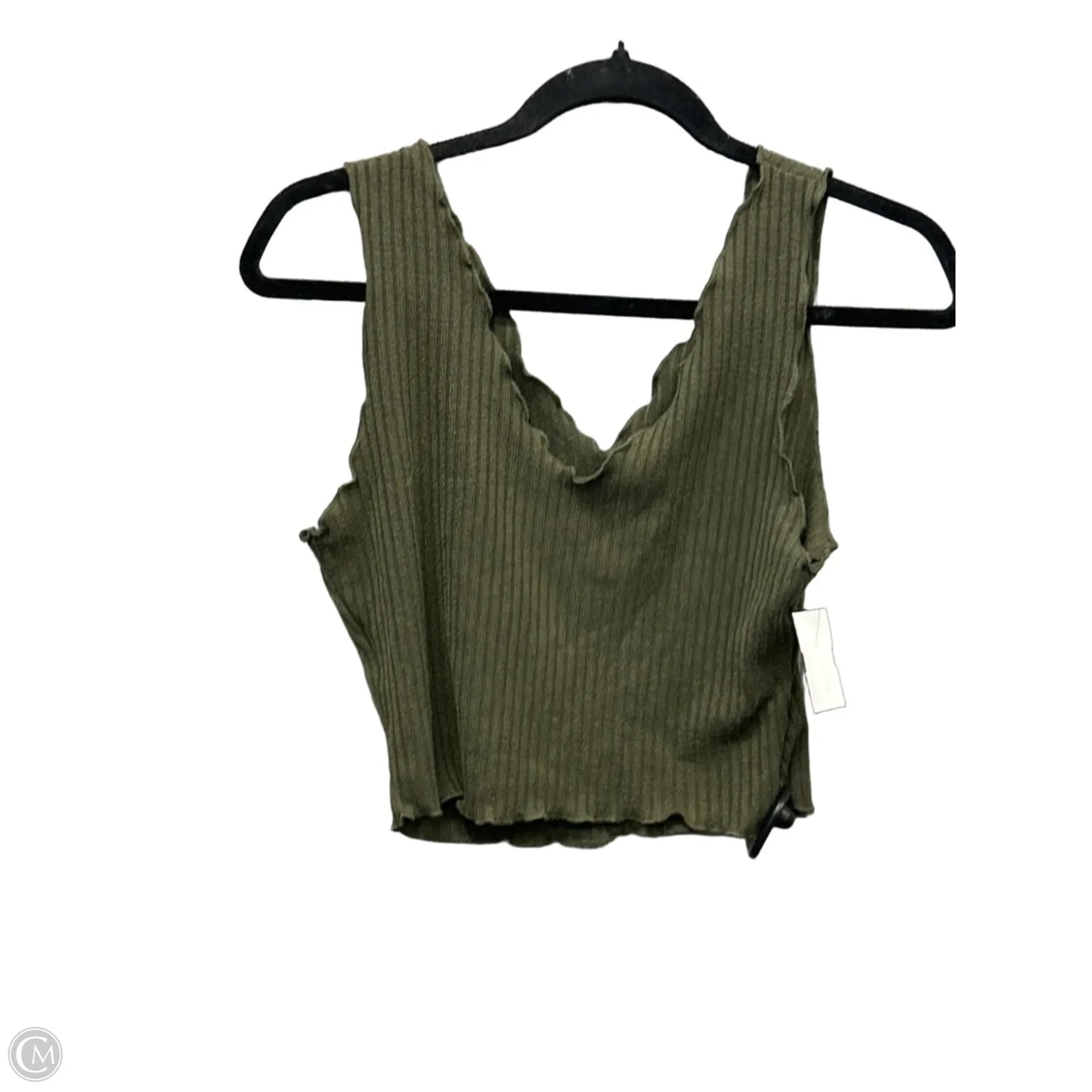 Top Sleeveless Basic By Shein In Green, Size: L