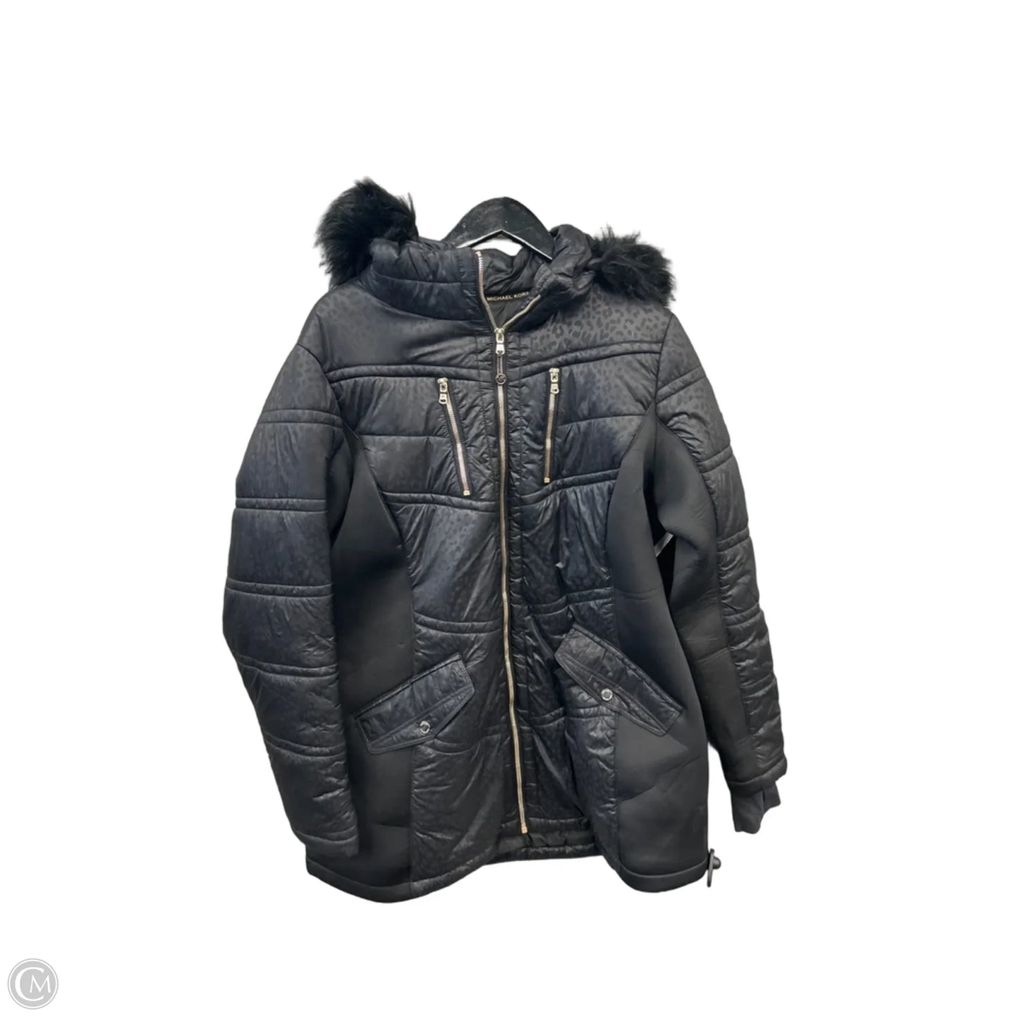 Jacket Designer By Michael Kors In Black, Size: 1x