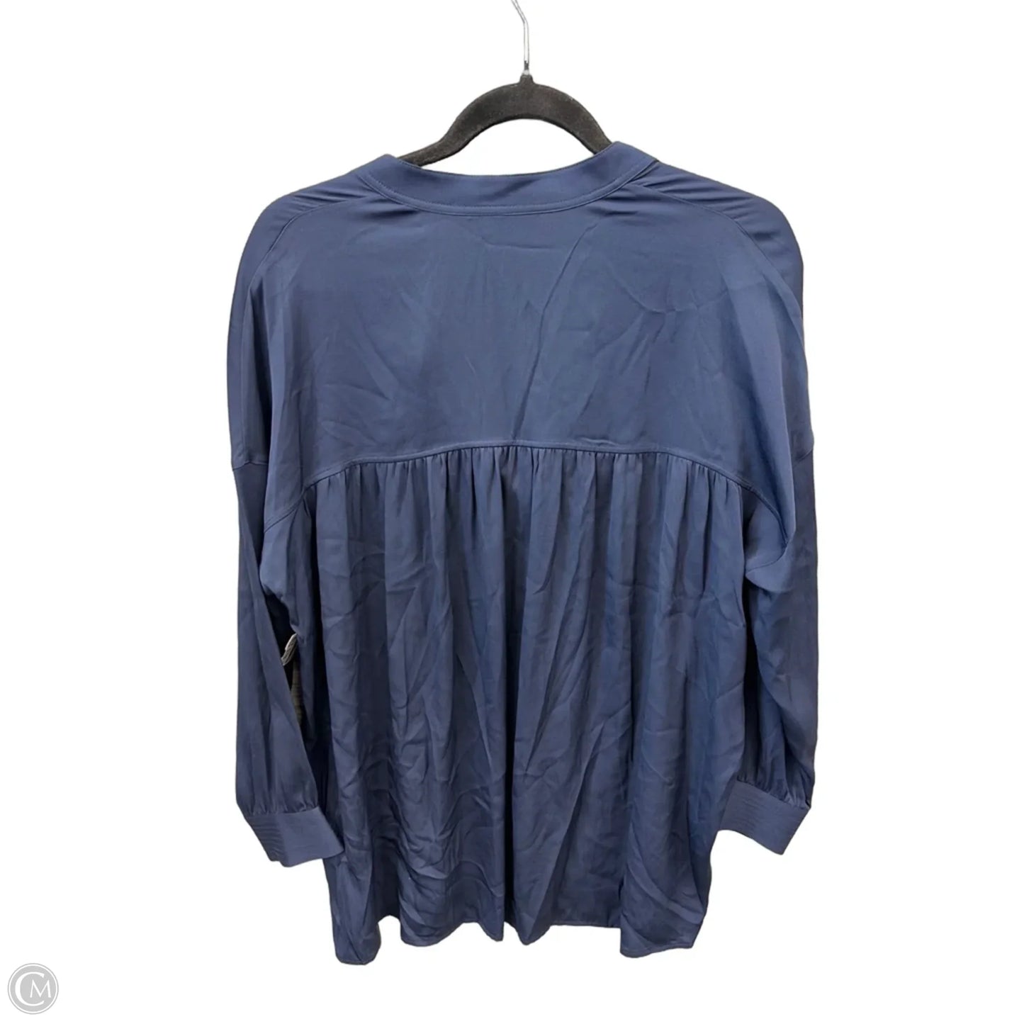 Top Long Sleeve By Vince In Blue, Size: S