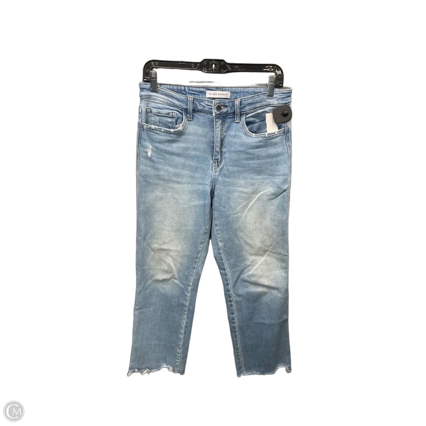 Jeans Straight By Flying Monkey In Blue Denim, Size: 8