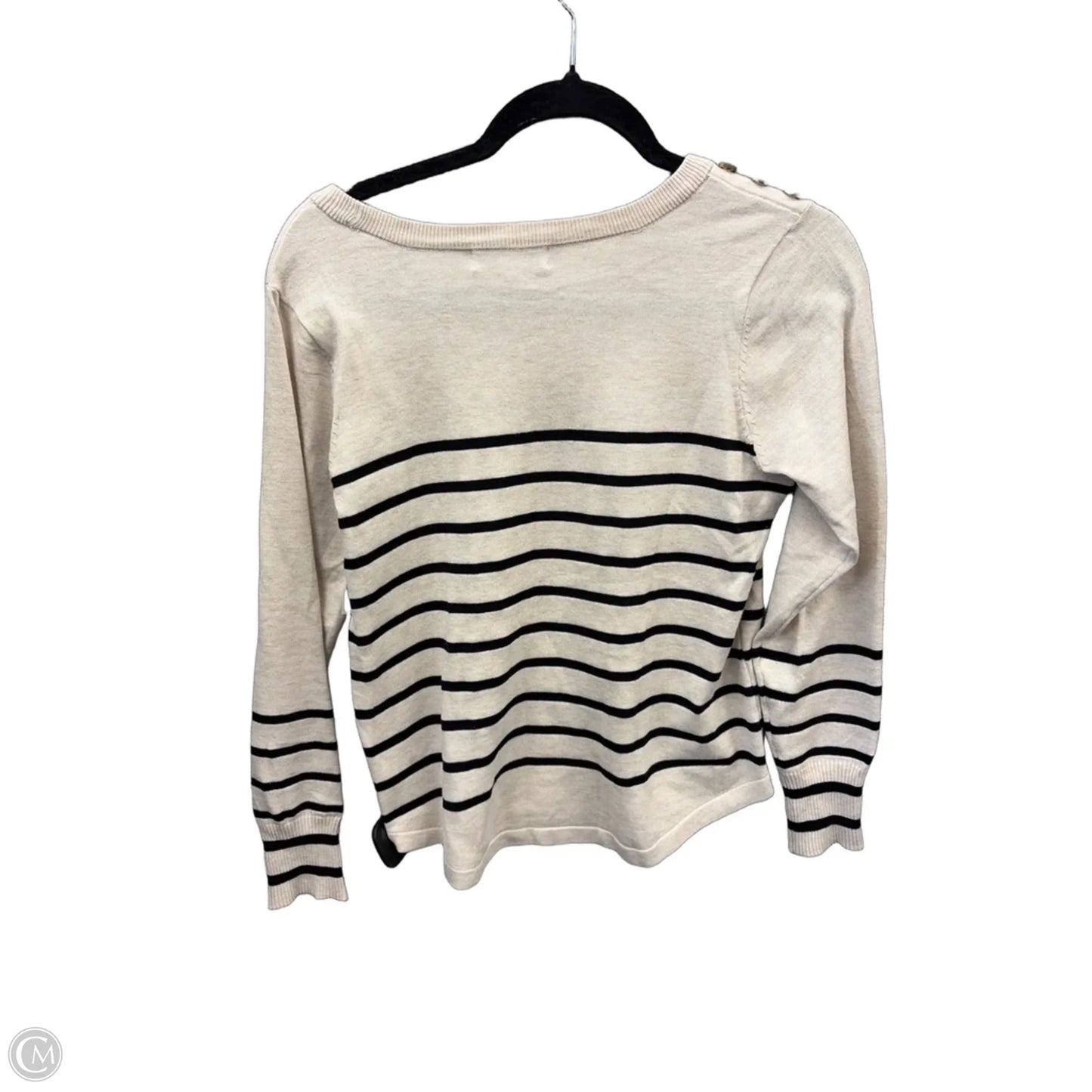 Top Long Sleeve By Liz Claiborne In Striped Pattern, Size: S