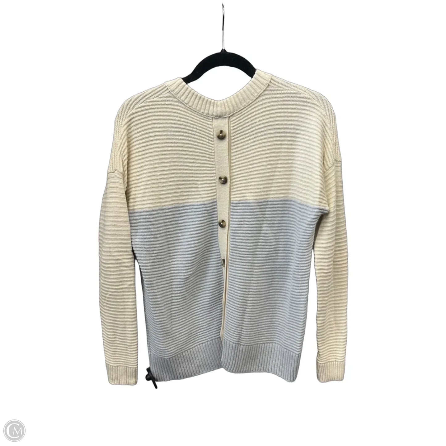 Sweater By Madewell In Cream & Grey, Size: Xs