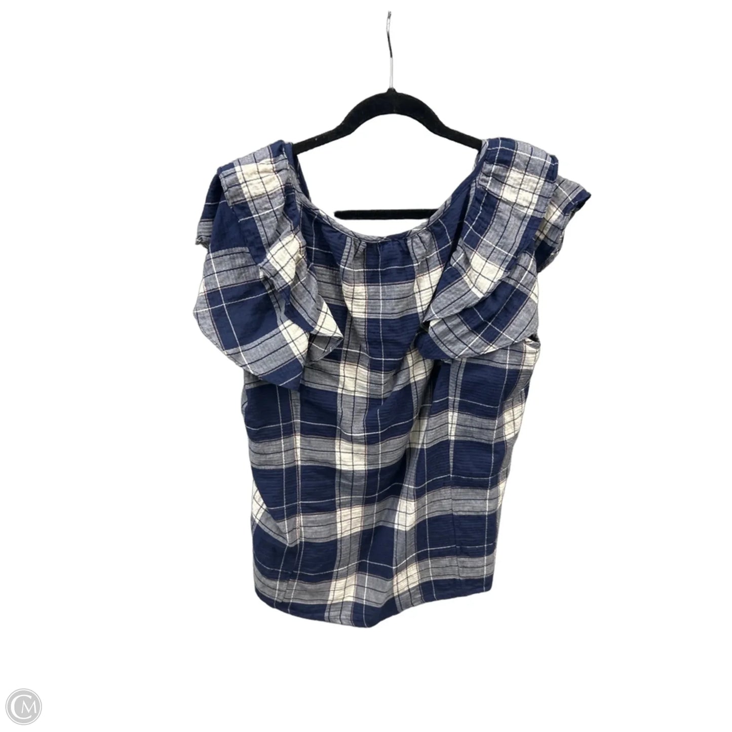 Top Short Sleeve By Torrid In Plaid Pattern, Size: 2x
