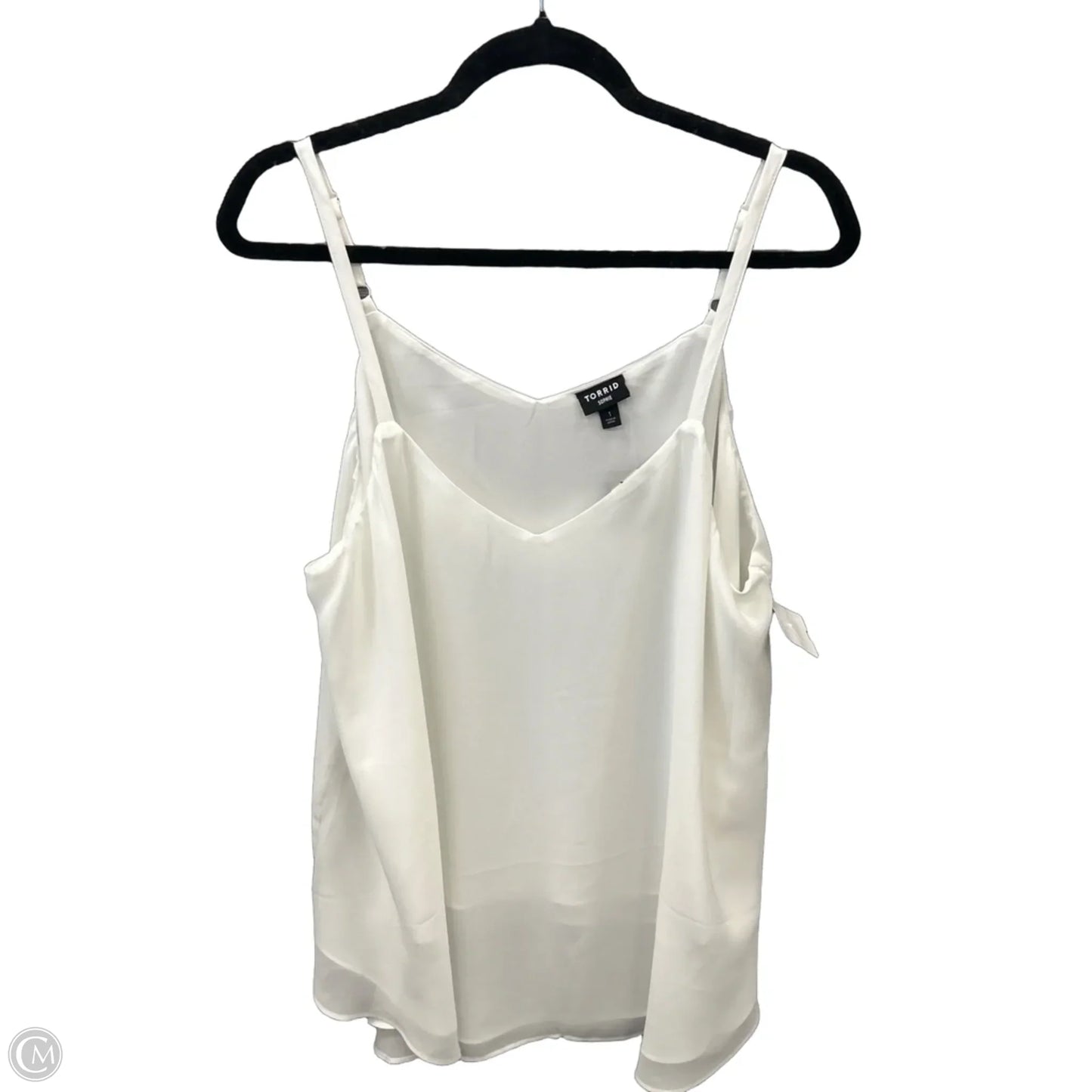 Top Sleeveless By Torrid In White, Size: 1x