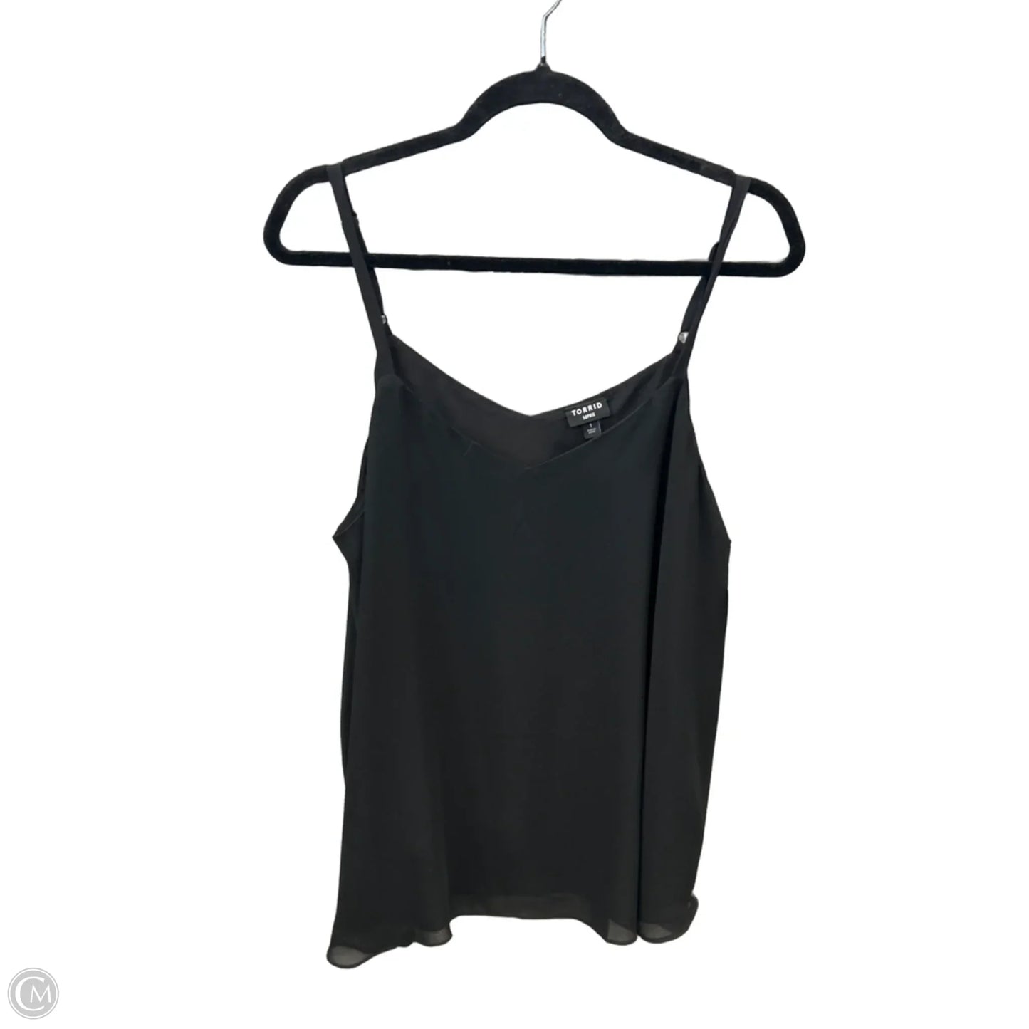 Top Sleeveless By Torrid In Black, Size: 1x