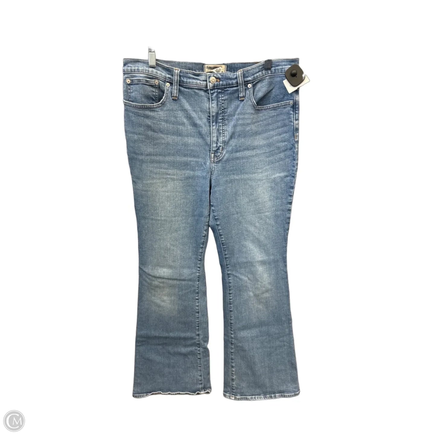 Jeans Flared By Madewell In Blue Denim, Size: 14