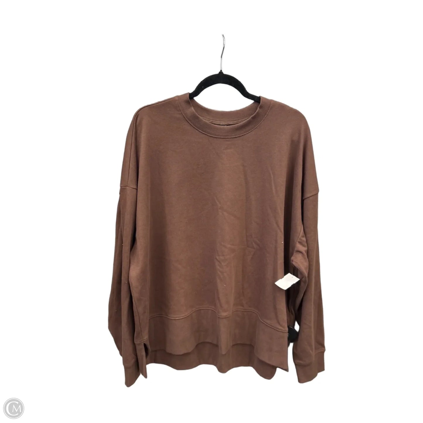 Top Long Sleeve By Torrid In Brown, Size: 1x