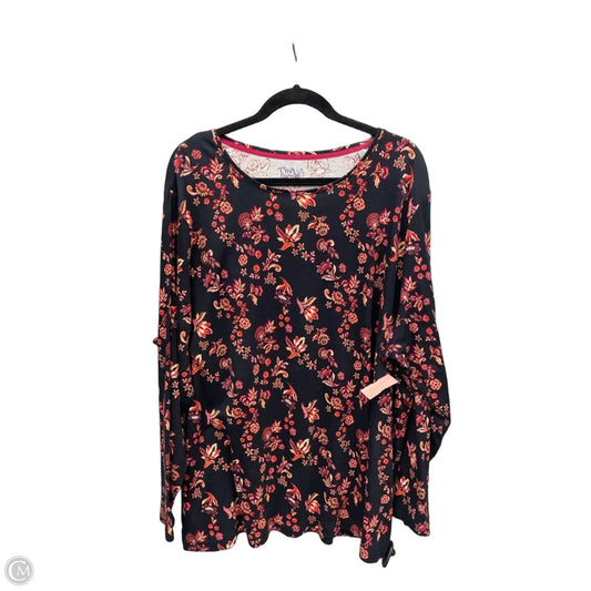 Top Long Sleeve By Croft And Barrow In Black, Size: 3x