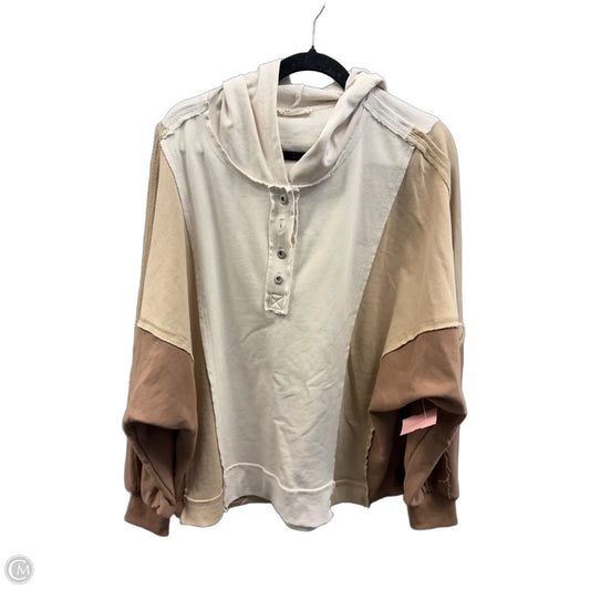 Sweatshirt Hoodie By New In In Brown, Size: L