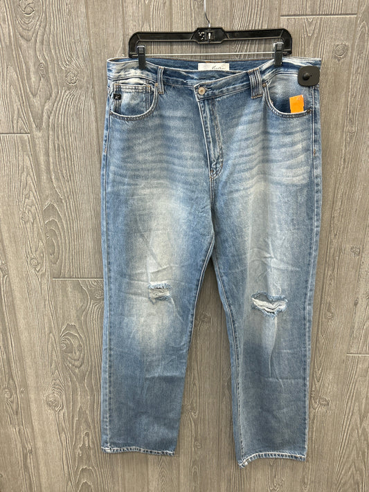 Jeans Boot Cut By Kancan In Blue, Size: 16