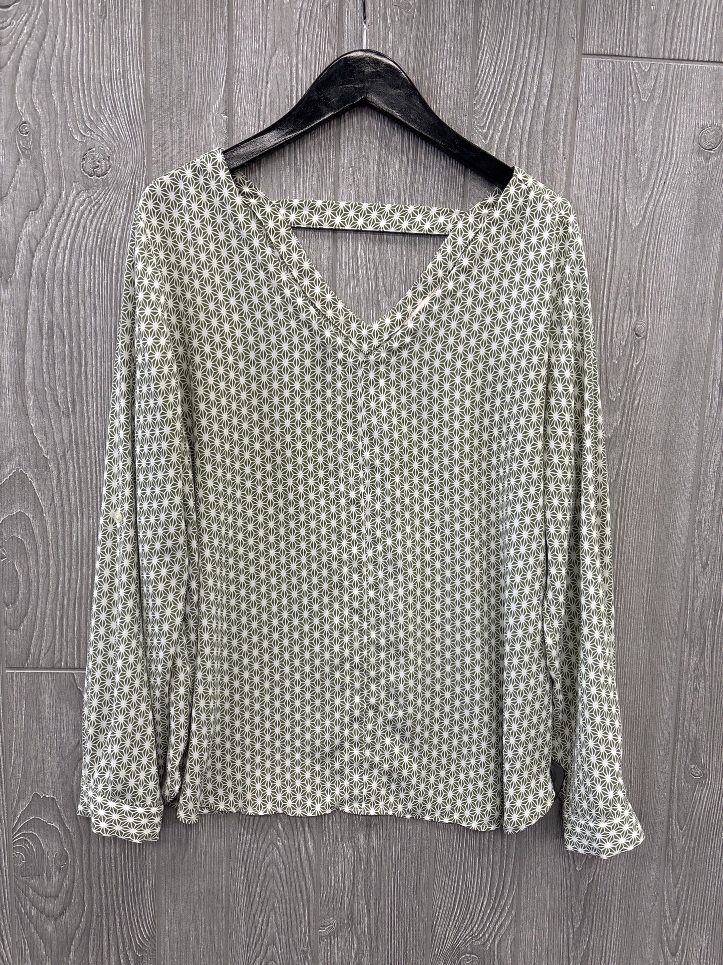 Top Long Sleeve By Loft In Green, Size: L