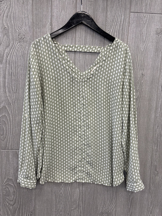 Top Long Sleeve By Loft In Green, Size: L