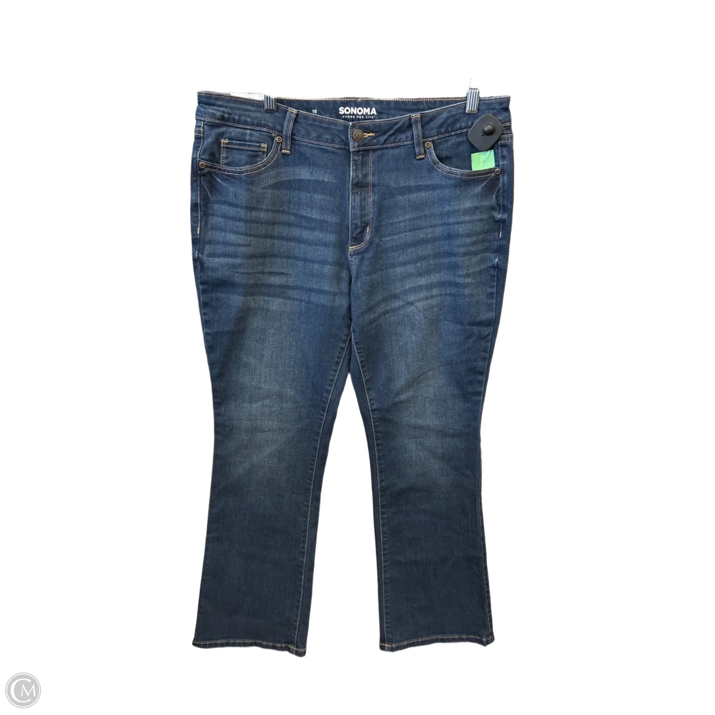 Jeans Boot Cut By Sonoma In Blue Denim, Size: 16