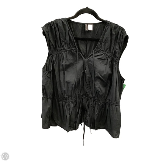 Top Sleeveless By Divided In Black, Size: L