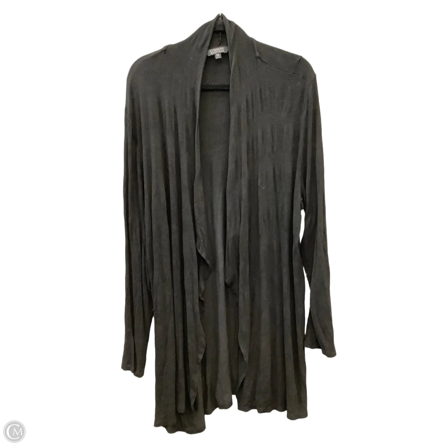 Cardigan By Ellen Tracy In Black, Size: Xxl