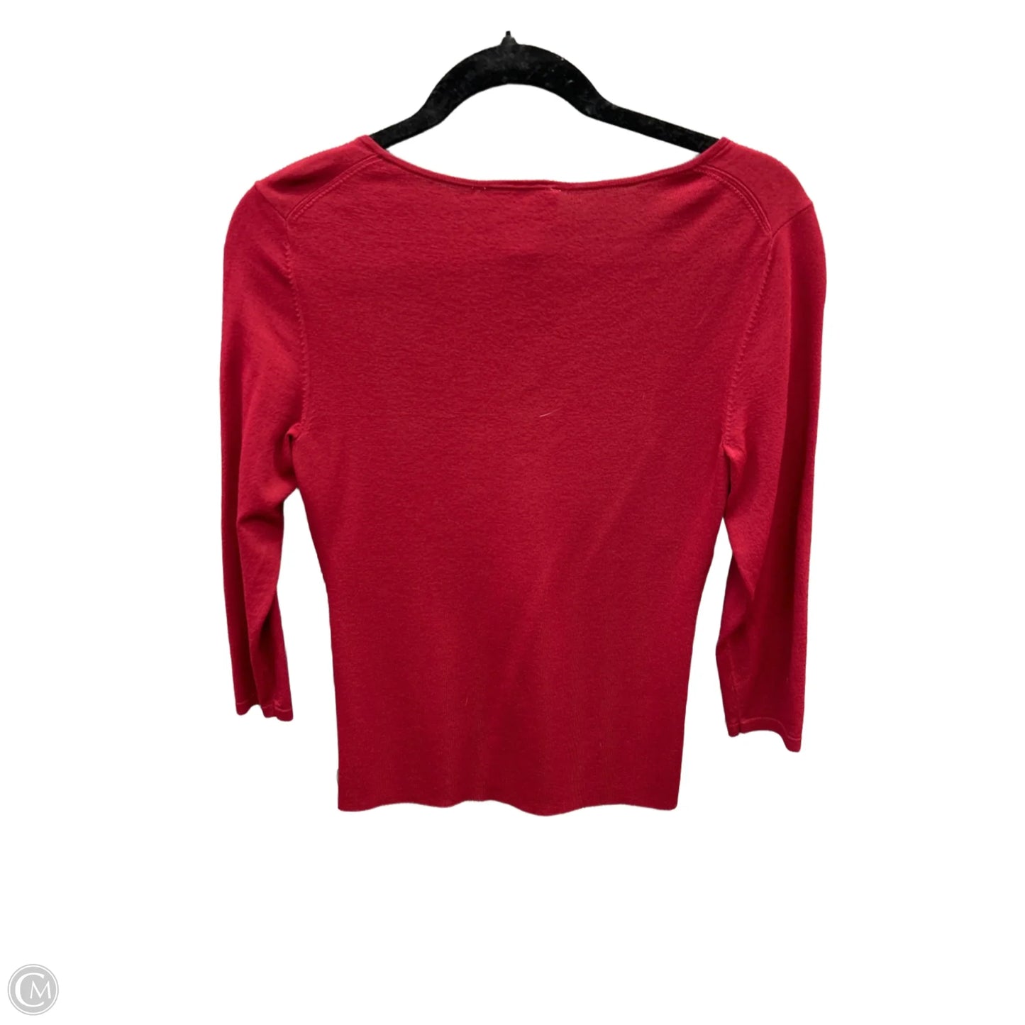 Top Long Sleeve By Loft In Red, Size: S