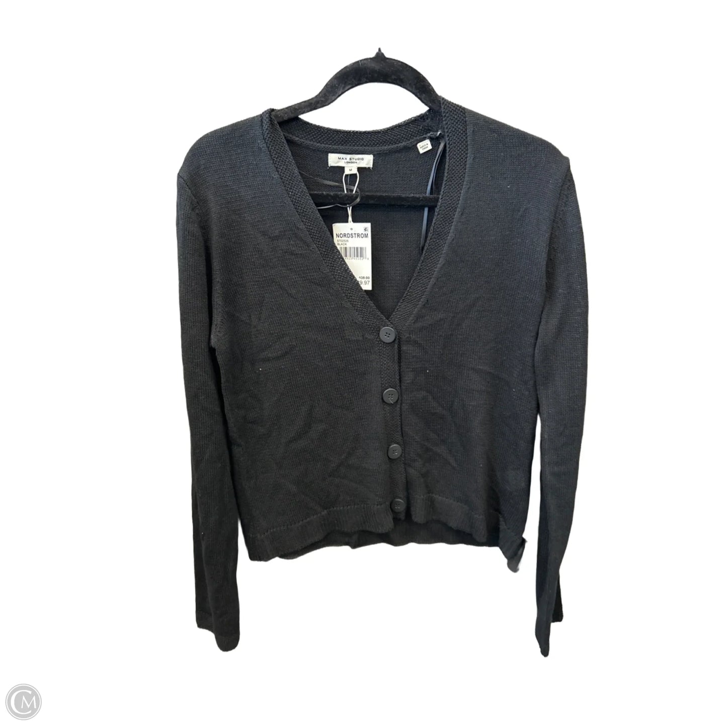 Sweater Cardigan By Max Studio In Black, Size: M