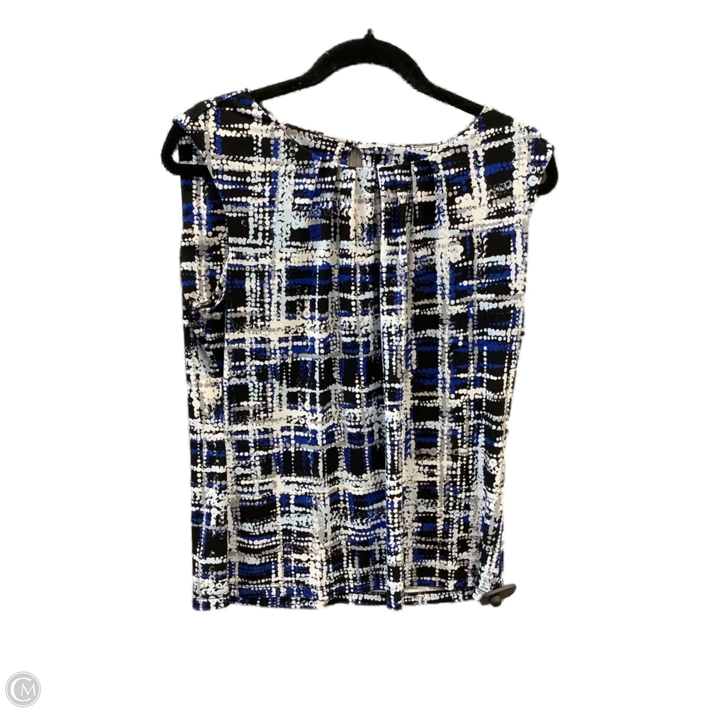 Top Sleeveless By Calvin Klein In Blue, Size: L