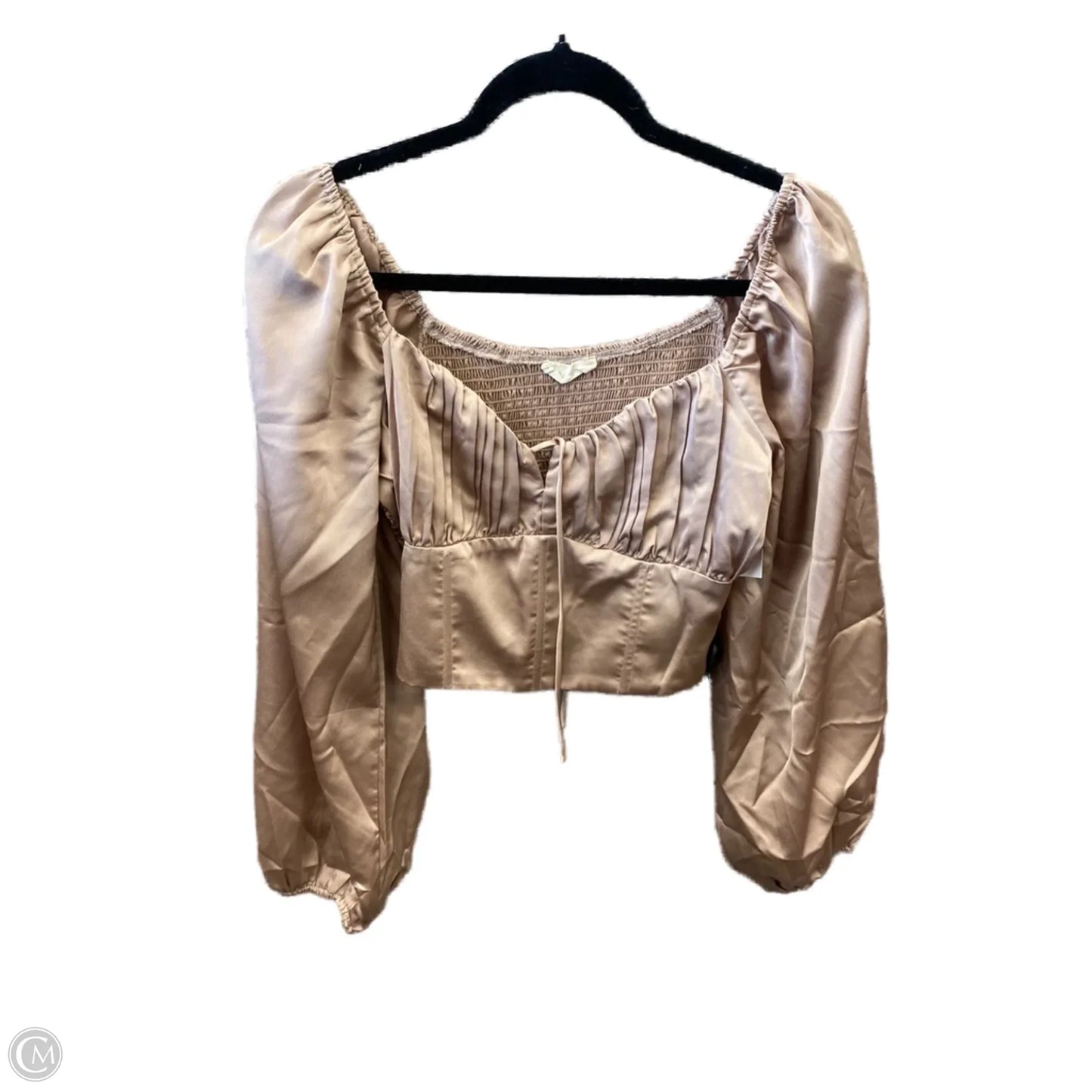 Top Long Sleeve By Altard State In Brown, Size: M