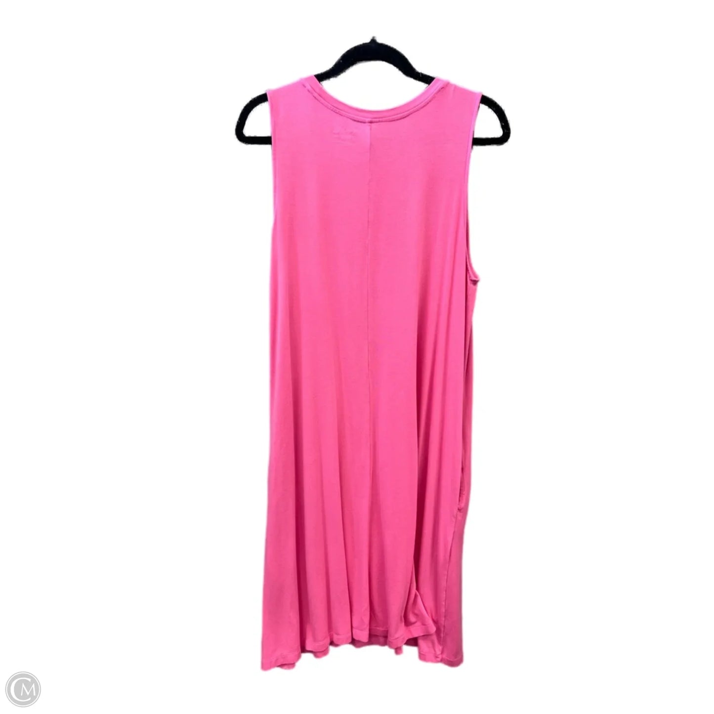 Dress Casual Midi By Time And Tru In Pink, Size: Xxl